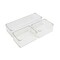 Martha Stewart Grady Set of 3 Clear Plastic Stackable Storage Boxes with White Engineered Wood Lids GS-BA1360-3W-CL-WH-MS - alternate 6